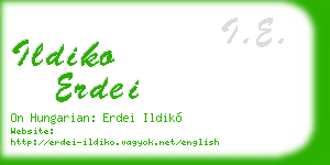 ildiko erdei business card