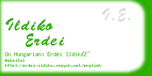 ildiko erdei business card